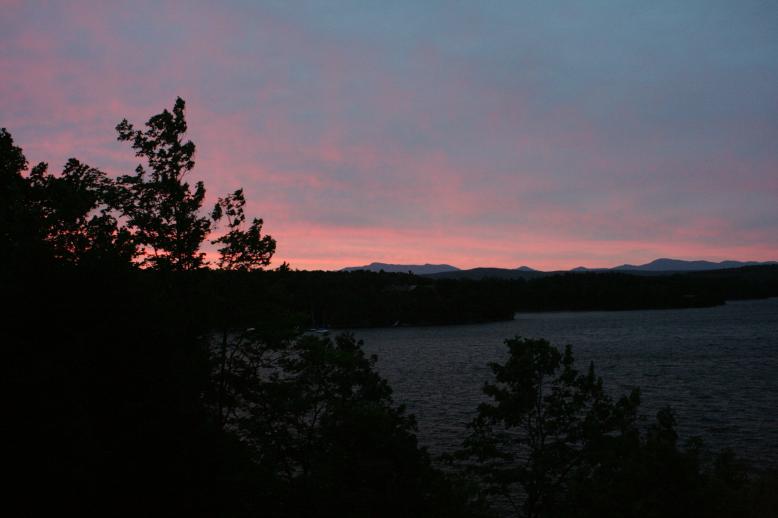 Vermont Sunrise, Colchester, VT at Mallets Bay.
