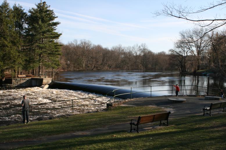 High Water at the South Natick Dam, March 18, 2010, Natick, MA