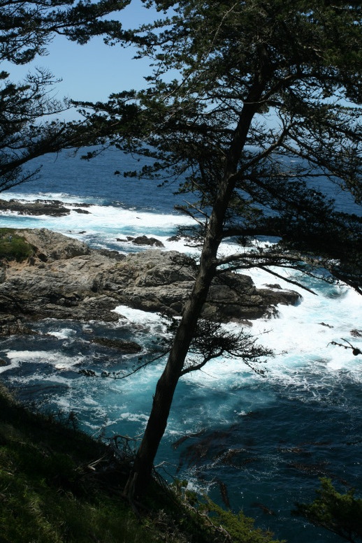 View of Ocean On The Road to Big Sur