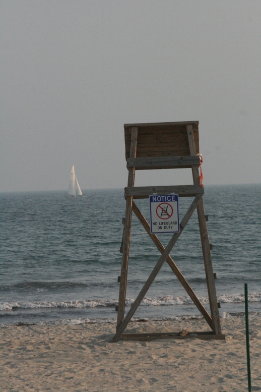 Life Guard Chair on Horseneck Beach, Massachusetts, July 23, 2011. © 2011, APC APC